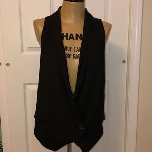 Pins & Needles Black Sleeveless Blazer